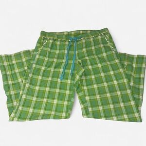 OLD NAVY Summer ‘09 Green Plaid Lounge Pants Size Small